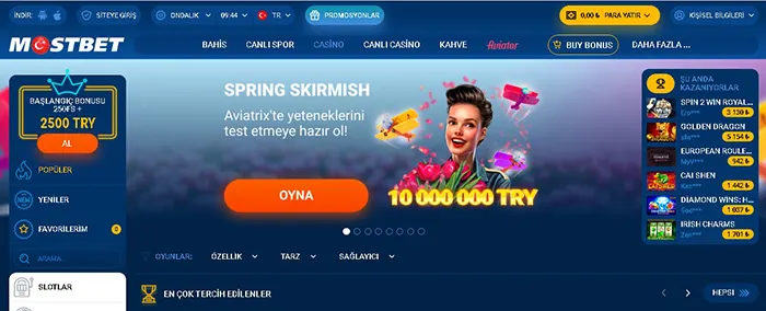 Open Mike on Bookmaker Mostbet and online casino in Kazakhstan