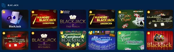 “Mostbet Casino'da Blackjack”
